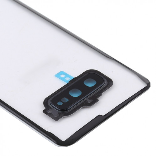Pour Samsung Galaxy S10e / G970F/DS G970U G970W SM-G9700 Couvercle arrière de batterie transparent avec couvercle d'objectif d'appareil photo (Transparent) SH04TL830-06