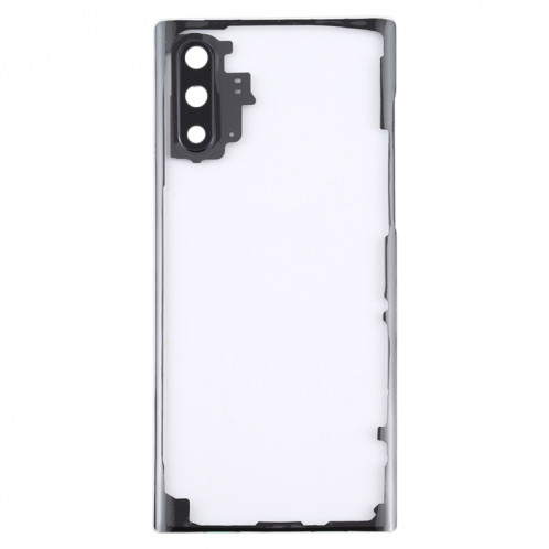 Pour Samsung Galaxy Note 10 N970 N9700 Couvercle arrière de batterie transparent avec couvercle d'objectif d'appareil photo (transparent) SH08TL1995-06