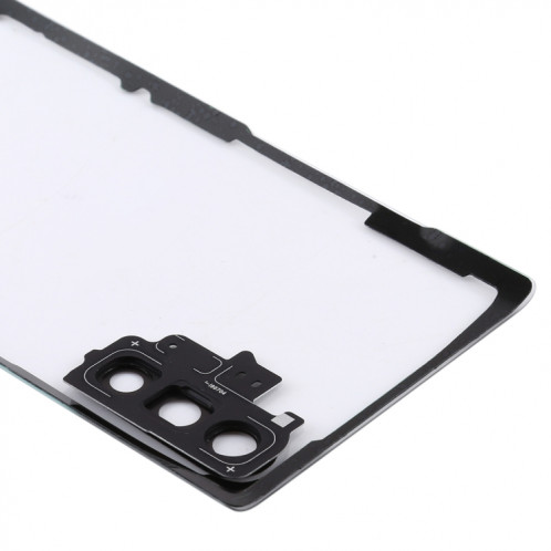 Pour Samsung Galaxy Note 10 N970 N9700 Couvercle arrière de batterie transparent avec couvercle d'objectif d'appareil photo (transparent) SH08TL1995-06