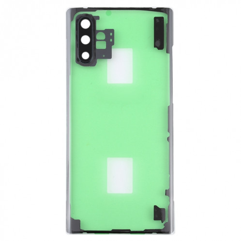 Pour Samsung Galaxy Note 10+ N975 N9750 Couvercle arrière de batterie transparent avec couvercle d'objectif d'appareil photo (transparent) SH10TL869-06