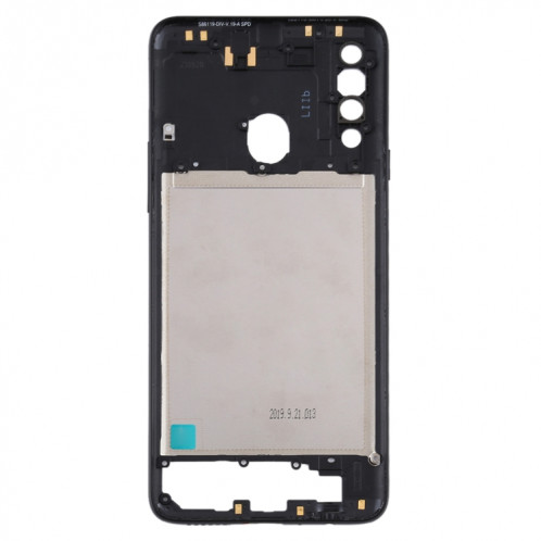 Pour Samsung Galaxy A20s Middle Frame Bezel Plate (Noir) SH382B1922-06