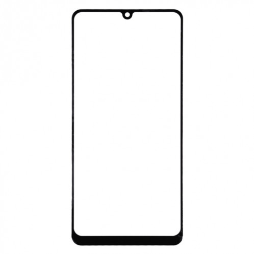Pour Samsung Galaxy A31 Lentille en verre extérieure de l'écran avant (noir) SH389B1054-06