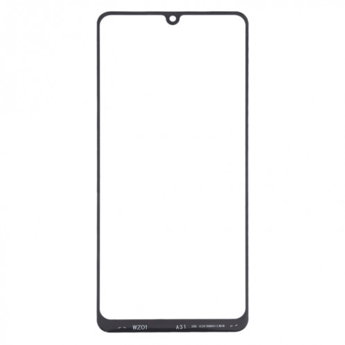 Pour Samsung Galaxy A31 Lentille en verre extérieure de l'écran avant (noir) SH389B1054-06