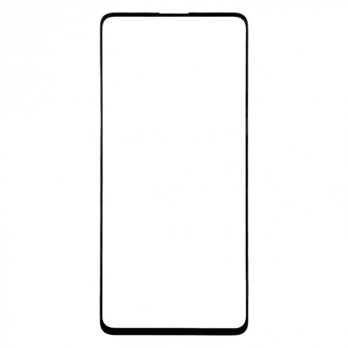 Pour Samsung Galaxy A51 Lentille en verre extérieure de l'écran avant (noir) SH391B964-06