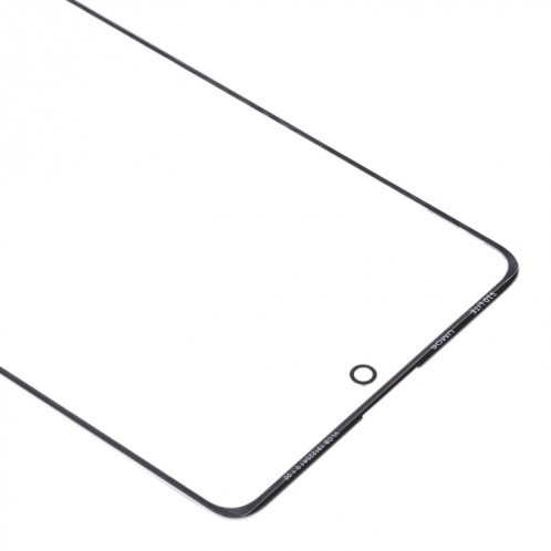 Pour Samsung Galaxy A71 Lentille en verre extérieure de l'écran avant (noir) SH392B1308-06