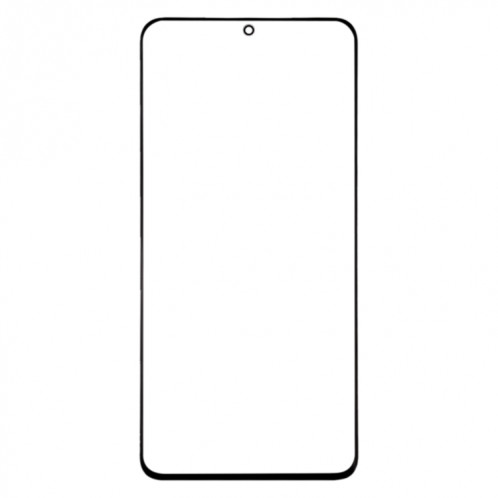 Pour Samsung Galaxy S20+ Lentille en verre extérieure de l'écran avant (noir) SH395B7-06
