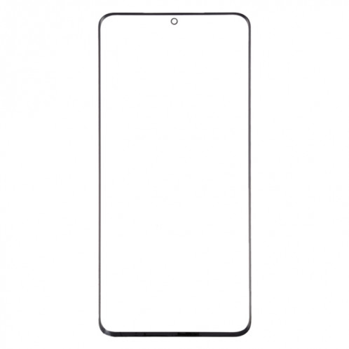 Pour Samsung Galaxy S20+ Lentille en verre extérieure de l'écran avant (noir) SH395B7-06