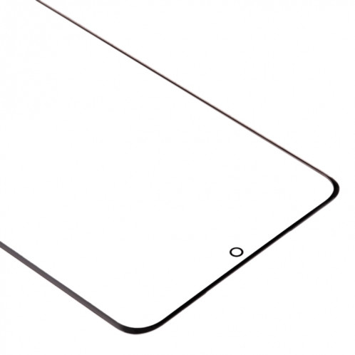 Pour Samsung Galaxy S20+ Lentille en verre extérieure de l'écran avant (noir) SH395B7-06