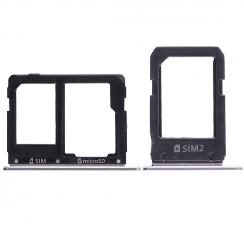 2 Plateau de carte SIM + Micro SD Card Plateau pour Galaxy A5108 / A7108 (Gris) SH457H1569-06