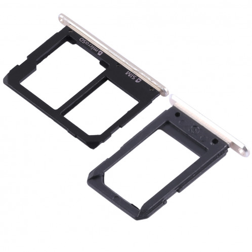 2 Plateau de carte SIM + Micro SD Card Plateau pour Galaxy A5108 / A7108 (Gold) SH457J292-06