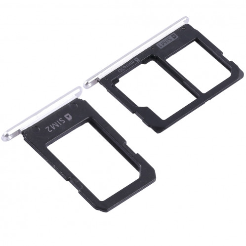 2 Plateau de carte SIM + Micro SD Card Plateau pour Galaxy A5108 / A7108 (Blanc) SH457W733-06