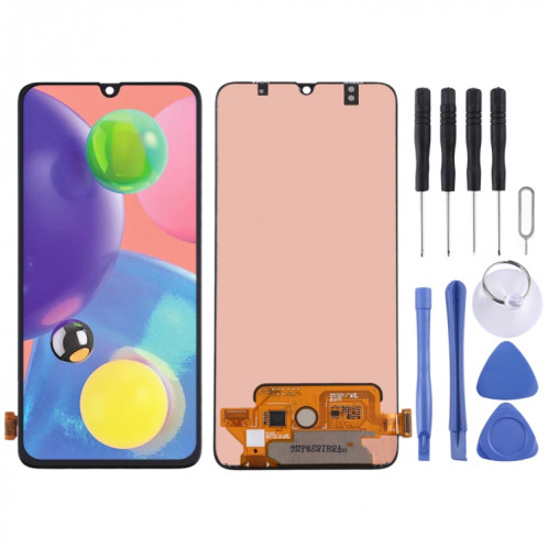 Écran LCD Super AMOLED pour Samsung Galaxy A70s avec assemblage complet du numériseur (Noir) SH502B990-06