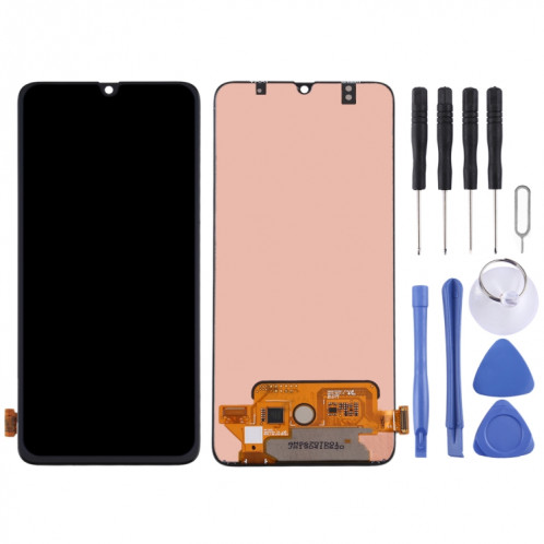 Écran LCD Super AMOLED pour Samsung Galaxy A70s avec assemblage complet du numériseur (Noir) SH502B990-06
