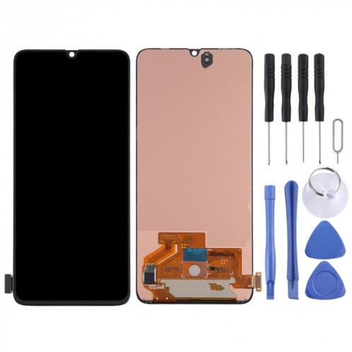 Écran LCD Super AMOLED pour Samsung Galaxy A90 5G avec assemblage complet du numériseur (Noir) SH503B676-06