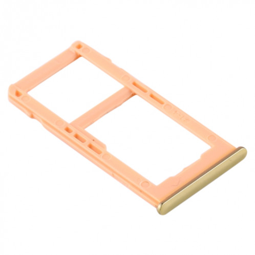 Pour Samsung Galaxy A60 Plateau de carte SIM + Plateau de carte SIM / Plateau de carte Micro SD (Or) SH506J1203-04