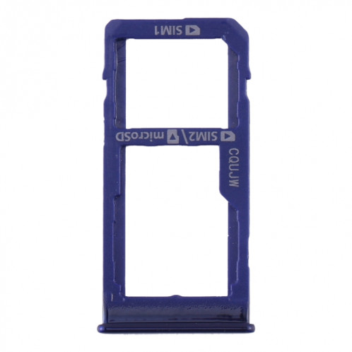 Pour Samsung Galaxy A60 Plateau de carte SIM + Plateau de carte SIM / Plateau de carte Micro SD (Bleu) SH506L162-04