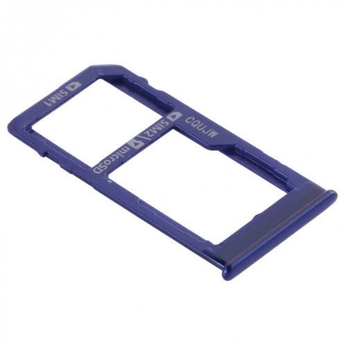 Pour Samsung Galaxy A60 Plateau de carte SIM + Plateau de carte SIM / Plateau de carte Micro SD (Bleu) SH506L162-04