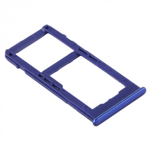 Pour Samsung Galaxy A60 Plateau de carte SIM + Plateau de carte SIM / Plateau de carte Micro SD (Bleu) SH506L162-04