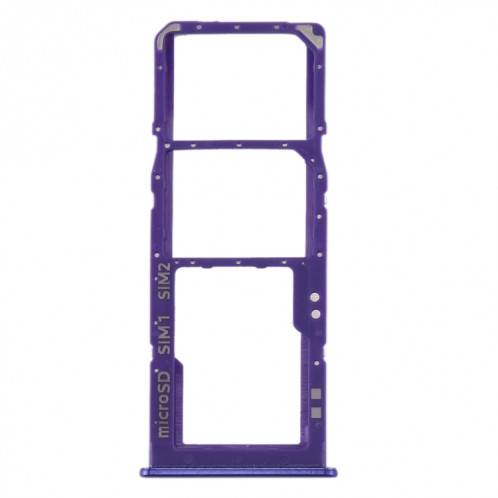 Pour Samsung Galaxy A30s Plateau de carte SIM + Plateau de carte SIM + Plateau de carte Micro SD (Bleu) SH508L1996-04