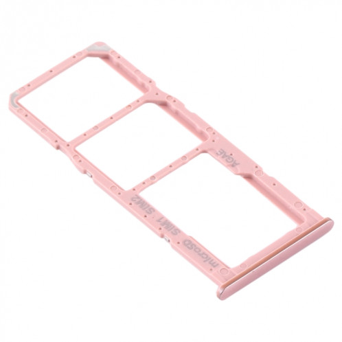 Pour Samsung Galaxy A71 Plateau de carte SIM + Plateau de carte SIM + Plateau de carte Micro SD (Rose) SH512F420-04