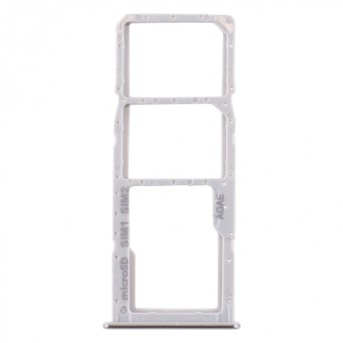 Pour Samsung Galaxy A71 Plateau de carte SIM + Plateau de carte SIM + Plateau de carte Micro SD (Argent) SH512S461-04