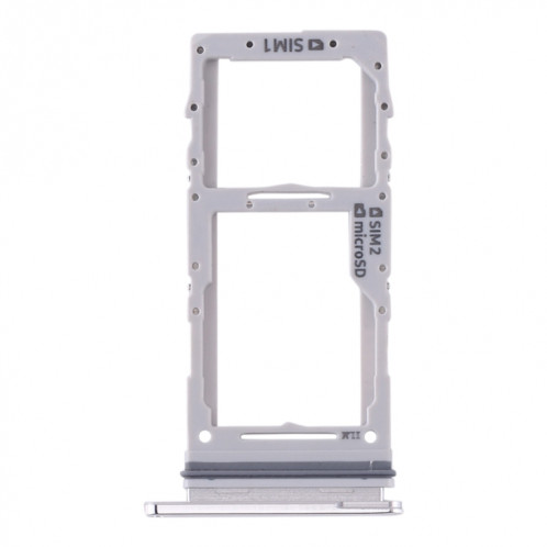 Pour Samsung Galaxy S20+ / Galaxy S20 Ultra Plateau de carte SIM + Plateau de carte SIM / Plateau de carte Micro SD (Blanc) SH516W1641-04