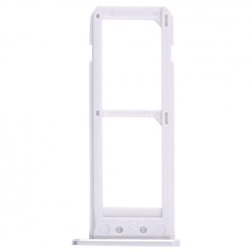 2 Plateau de carte SIM pour Galaxy S6 Edge plus / S6 Edge + (Argent) SH543S140-06