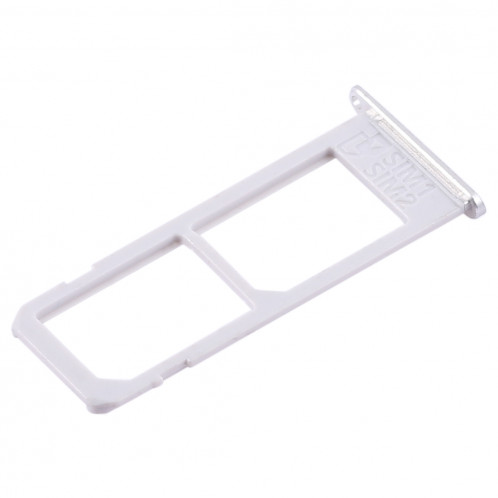 2 Plateau de carte SIM pour Galaxy S6 Edge plus / S6 Edge + (Argent) SH543S140-06