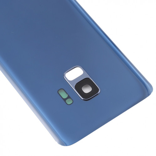 Coque arrière de batterie pour Galaxy S9 avec objectif d'appareil photo (bleu) SH70LL1939-06