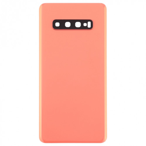 Coque arrière de batterie pour Galaxy S10+ avec objectif d'appareil photo (rose) SH71FL964-06