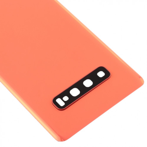 Coque arrière de batterie pour Galaxy S10+ avec objectif d'appareil photo (rose) SH71FL964-06