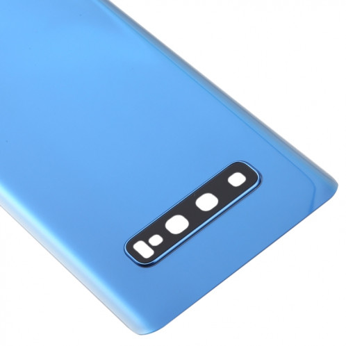 Coque arrière de batterie pour Galaxy S10+ avec objectif d'appareil photo (bleu) SH71LL1966-06