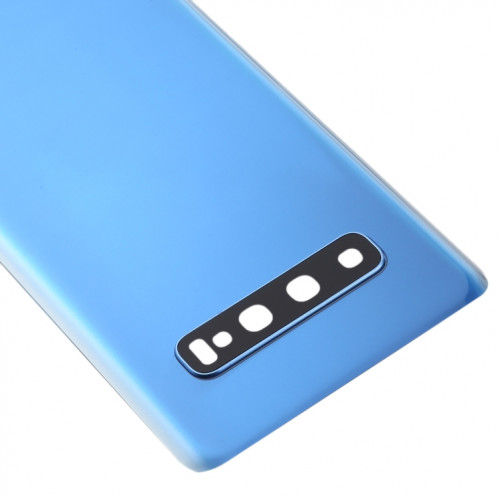 Coque arrière de batterie pour Galaxy S10 avec objectif d'appareil photo (bleu) SH72LL732-06