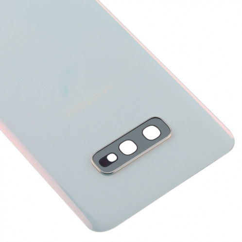 Coque arrière de batterie pour Galaxy S10e avec objectif d'appareil photo (blanc) SH74WL1534-06