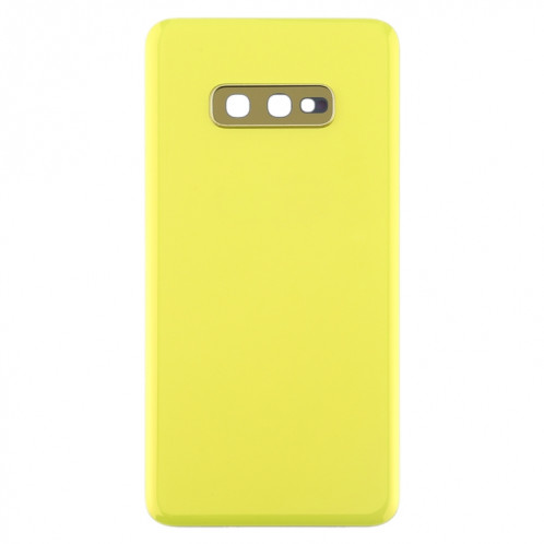 Coque arrière de batterie pour Galaxy S10e avec objectif d'appareil photo (jaune) SH74YL242-06