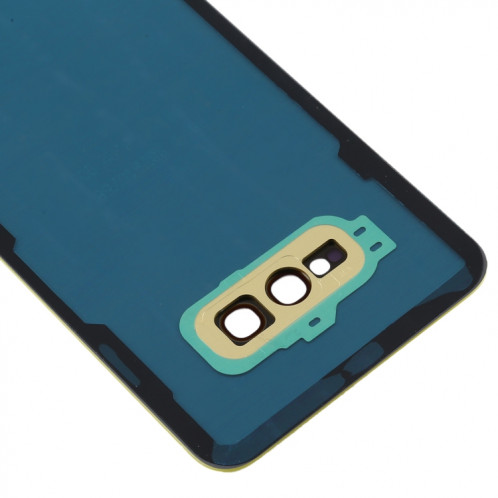 Coque arrière de batterie pour Galaxy S10e avec objectif d'appareil photo (jaune) SH74YL242-06