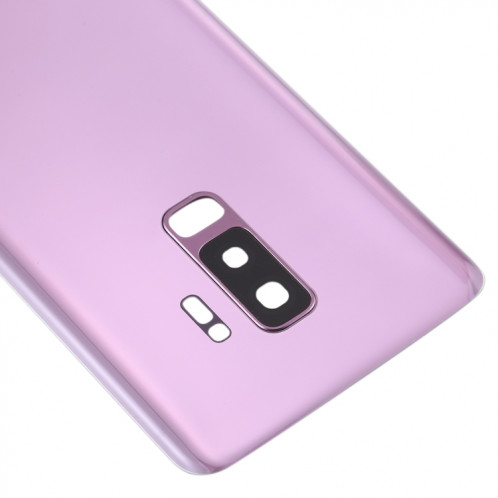 Coque arrière de batterie pour Galaxy S9+ avec objectif d'appareil photo (violet) SH76PL1663-06