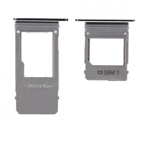 iPartsAcheter pour Samsung Galaxy A5 (2017) / A520 & A7 (2017) / A720 Carte SIM Plateau + Micro SD Card Plateau (Noir) SI956B1785-05