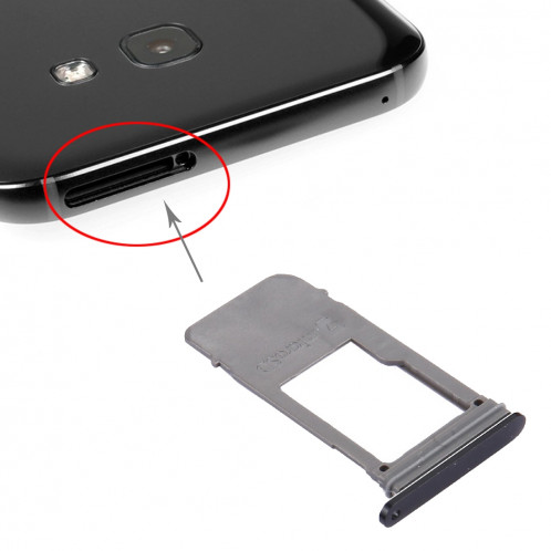 iPartsAcheter pour Samsung Galaxy A5 (2017) / A520 & A7 (2017) / A720 Carte SIM Plateau + Micro SD Card Plateau (Noir) SI956B1785-05