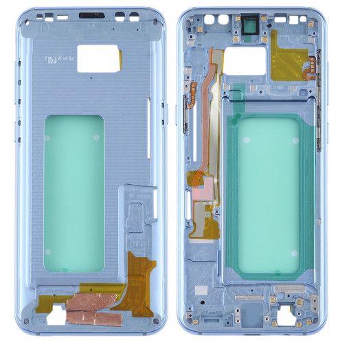 Cadre médian pour Galaxy S8 + / G9550 / G955F / G955A (bleu) SH964L698-06