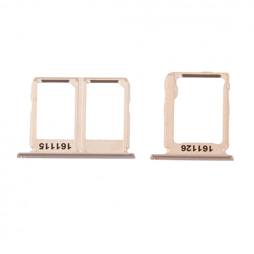 iPartsAcheter pour Samsung Galaxy C9 Pro / C9000 Carte SIM Plateau + Micro SD Carte Plateau (Or) SI970J1668-05