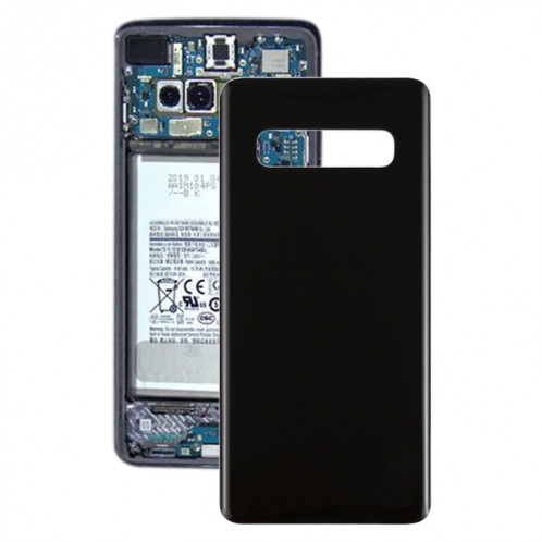 Pour le couvercle arrière de la batterie Galaxy S10 + (noir) SH32BL556-06
