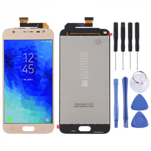 Écran LCD OEM pour Galaxy J3 (2018) / J337 avec ensemble complet de numériseur (or) SH83JL1225-06