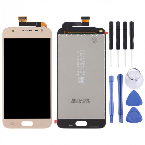 Écran LCD OEM pour Galaxy J3 (2018) / J337 avec ensemble complet de numériseur (or) SH83JL1225-06