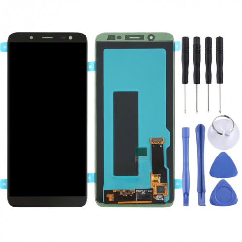Écran LCD Super AMOLED d'origine pour Galaxy J6 (2018) avec ensemble complet de numériseur (noir) SH187B431-06