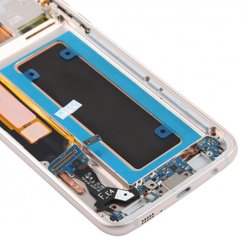 Ecran LCD et ensemble de numérisation complet (matériau Oled) (avec cadre / port de charge Câble flexible / bouton d'alimentation Câble flexible / Bouton volume pour câble) pour Galaxy S7 Edge / G935F / G935FD SH89LL1430-06