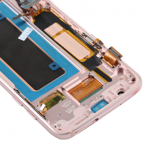 Ecran LCD et assemblage complet du numériseur (matériau Oled) (avec cadre / port de charge Câble flexible / bouton d'alimentation Câble flexible / Bouton volume pour câble) pour Galaxy S7 Edge / G935F / G935FD SH9RGL1551-06