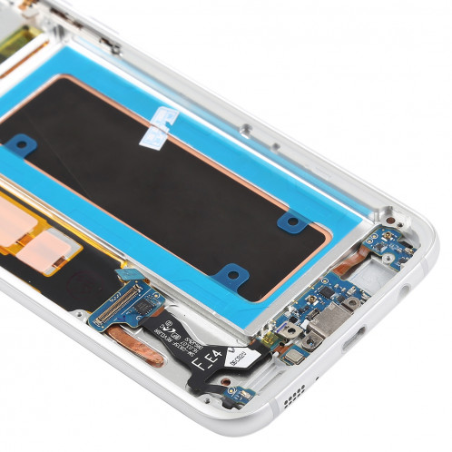 Ecran LCD et ensemble de numérisation complet (matériau Oled) (avec cadre / port de charge Câble flexible / Bouton d'alimentation Câble flexible / Bouton volume pour câble) pour Galaxy S7 Edge / G935F / G935FD SH89SL1967-06