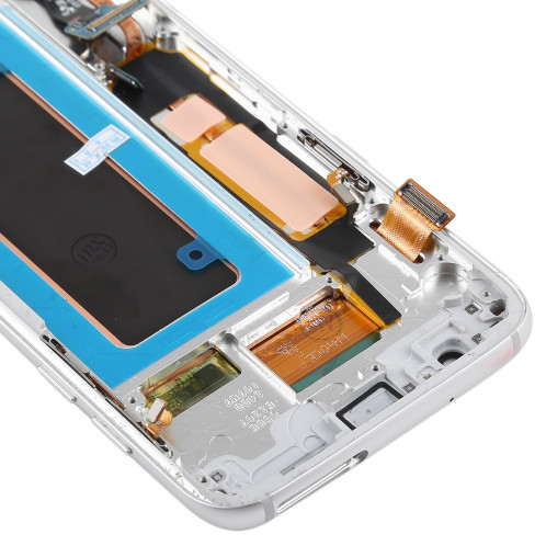 Ecran LCD et assemblage complet du numériseur (matériau Oled) (avec cadre / port de charge Câble flexible / bouton d'alimentation Câble flexible / Bouton volume pour câble) pour Galaxy S7 Edge / G935F / G935FD SH89WL1600-06