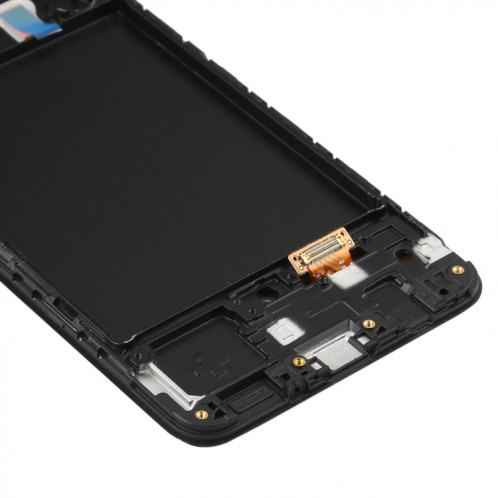 Écran LCD Super AMOLED d'origine pour Galaxy A50 Digitizer Assemblage complet avec cadre (Noir) SH229B1082-06